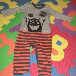 Monster baby one piece infant pajama onesie long